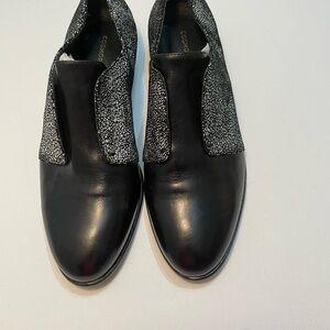 Cosmoparis Black and Gray Women's  Loafers Shoes Size 38 SB-B